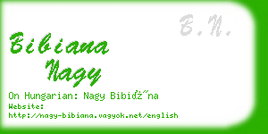 bibiana nagy business card